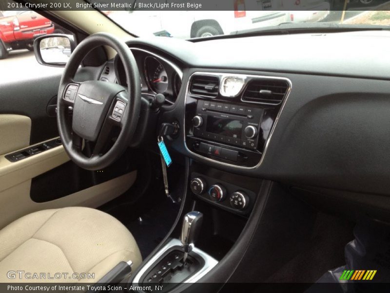 Bright Silver Metallic / Black/Light Frost Beige 2011 Chrysler 200 LX
