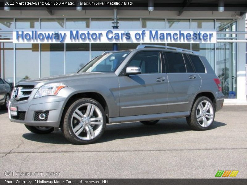 Palladium Silver Metallic / Black 2012 Mercedes-Benz GLK 350 4Matic