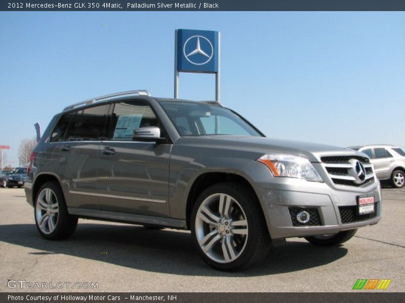 Palladium Silver Metallic / Black 2012 Mercedes-Benz GLK 350 4Matic