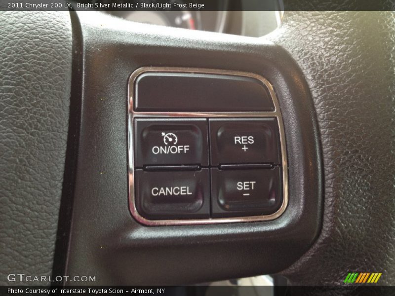 Bright Silver Metallic / Black/Light Frost Beige 2011 Chrysler 200 LX