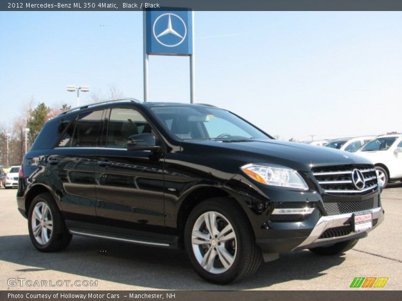 Black / Black 2012 Mercedes-Benz ML 350 4Matic