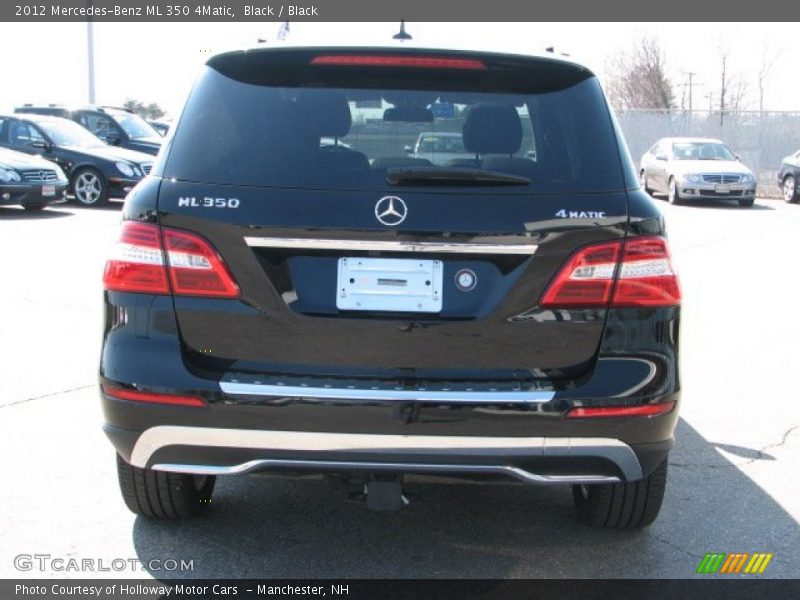 Black / Black 2012 Mercedes-Benz ML 350 4Matic