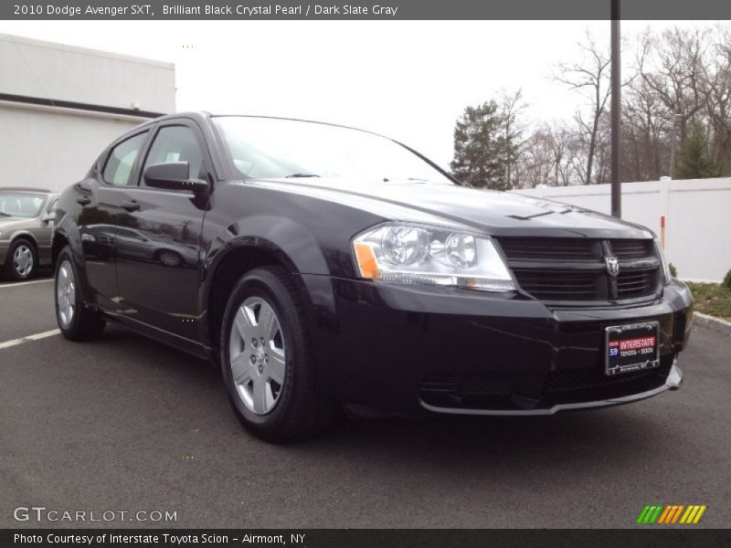 Brilliant Black Crystal Pearl / Dark Slate Gray 2010 Dodge Avenger SXT