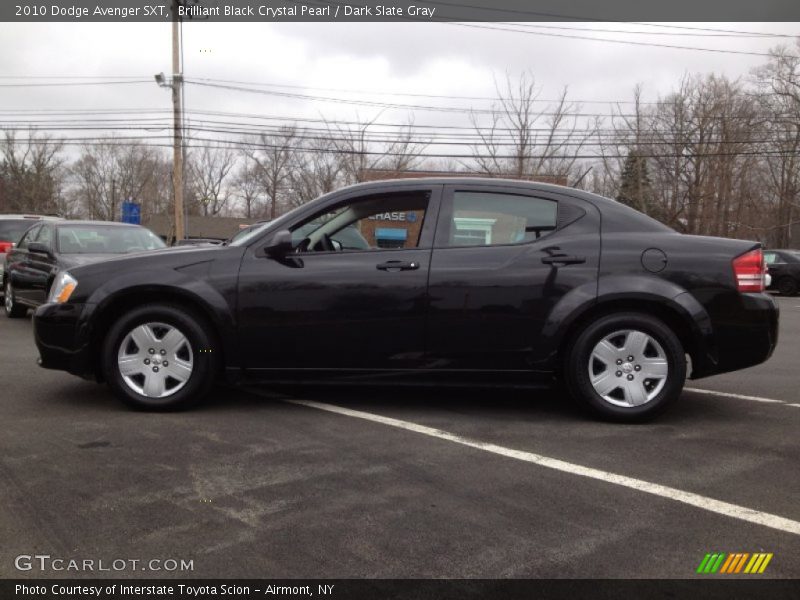 Brilliant Black Crystal Pearl / Dark Slate Gray 2010 Dodge Avenger SXT