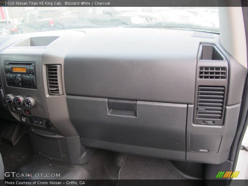Blizzard White / Charcoal 2010 Nissan Titan XE King Cab