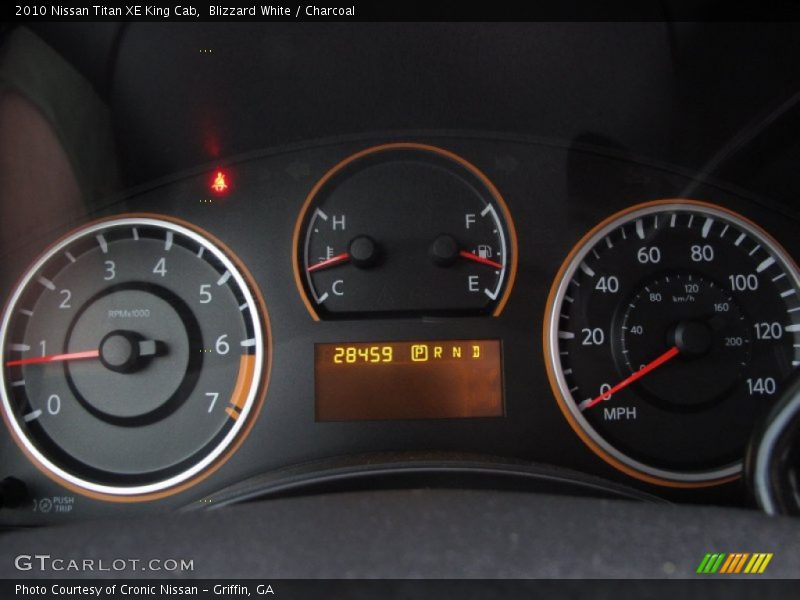 Blizzard White / Charcoal 2010 Nissan Titan XE King Cab