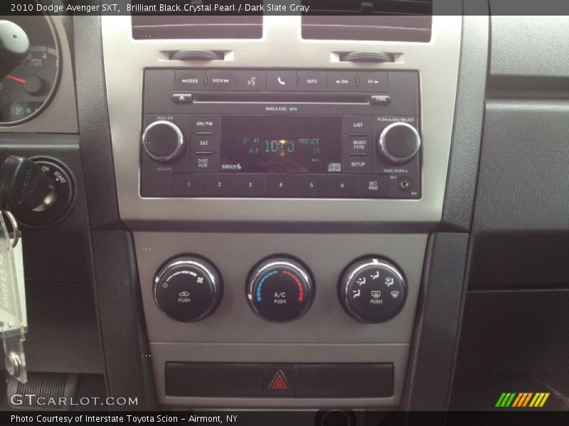 Brilliant Black Crystal Pearl / Dark Slate Gray 2010 Dodge Avenger SXT