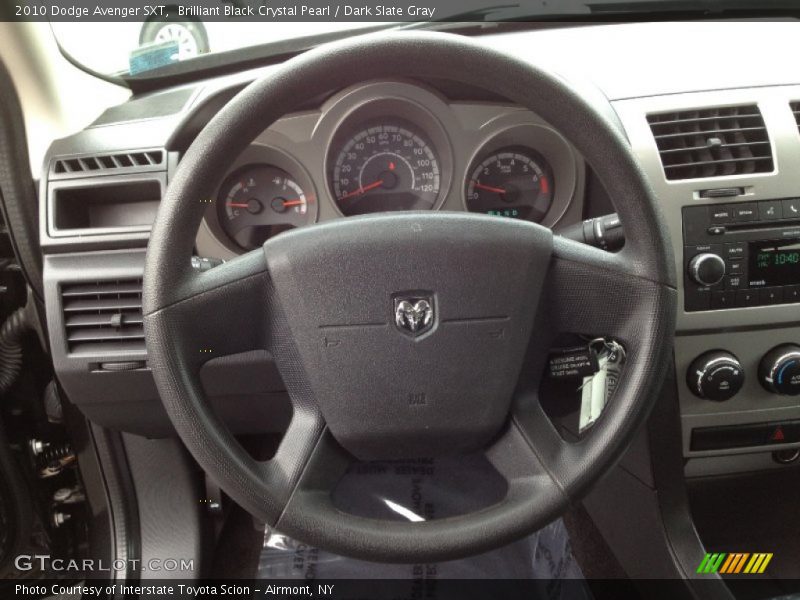 Brilliant Black Crystal Pearl / Dark Slate Gray 2010 Dodge Avenger SXT