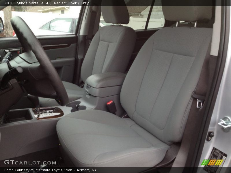 Radiant Silver / Gray 2010 Hyundai Santa Fe GLS