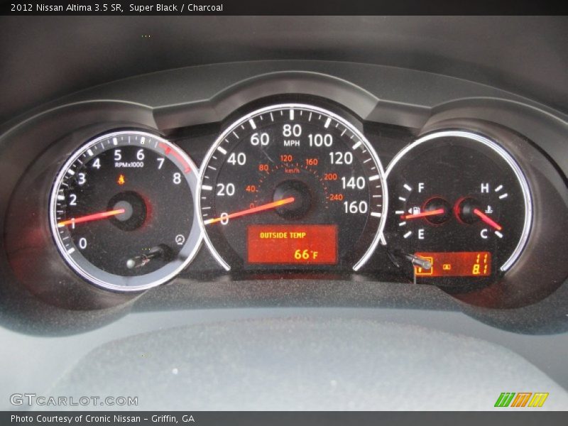 Super Black / Charcoal 2012 Nissan Altima 3.5 SR