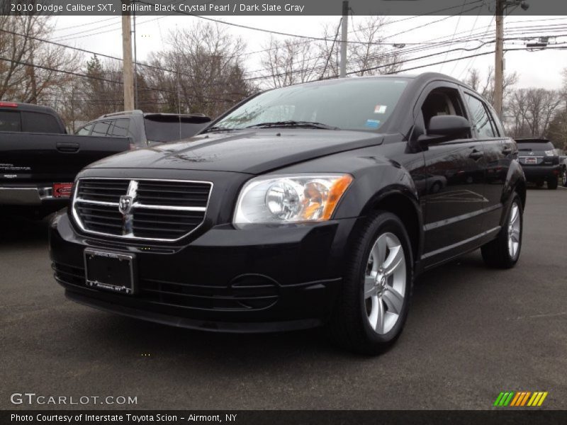 Brilliant Black Crystal Pearl / Dark Slate Gray 2010 Dodge Caliber SXT