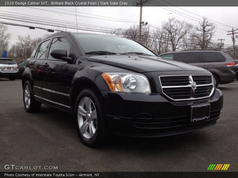 Brilliant Black Crystal Pearl / Dark Slate Gray 2010 Dodge Caliber SXT