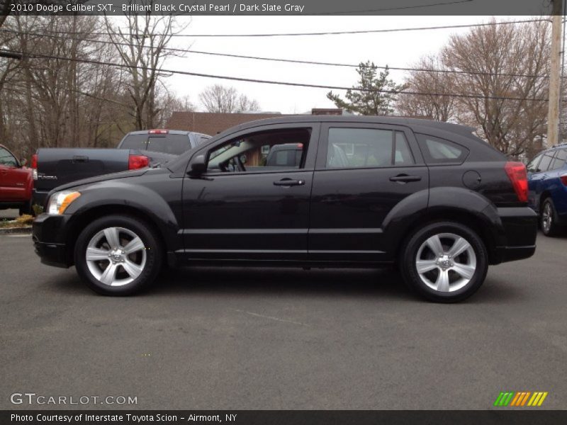Brilliant Black Crystal Pearl / Dark Slate Gray 2010 Dodge Caliber SXT