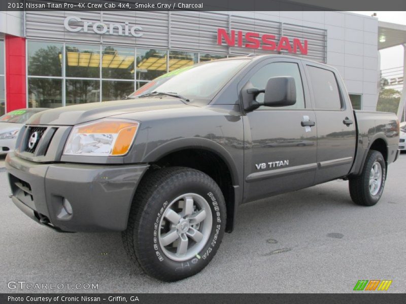 Smoke Gray / Charcoal 2012 Nissan Titan Pro-4X Crew Cab 4x4