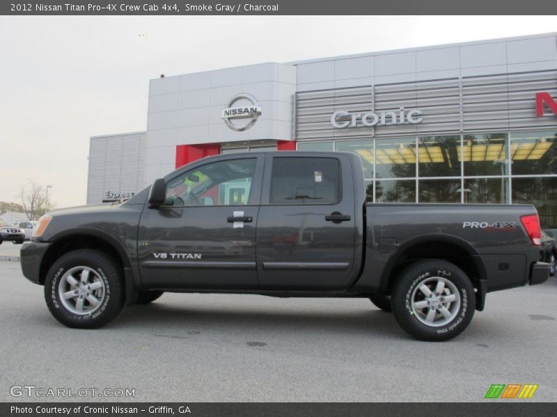 Smoke Gray / Charcoal 2012 Nissan Titan Pro-4X Crew Cab 4x4