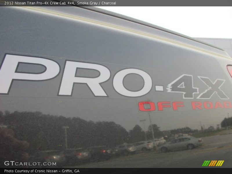 Smoke Gray / Charcoal 2012 Nissan Titan Pro-4X Crew Cab 4x4