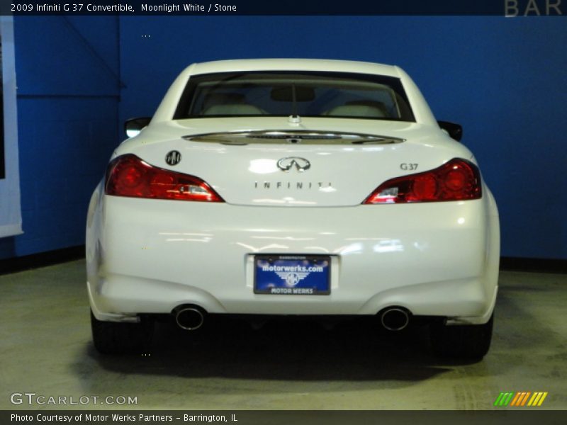 Moonlight White / Stone 2009 Infiniti G 37 Convertible
