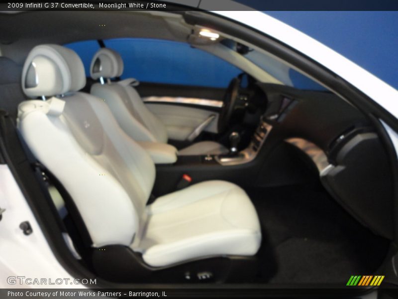 Moonlight White / Stone 2009 Infiniti G 37 Convertible