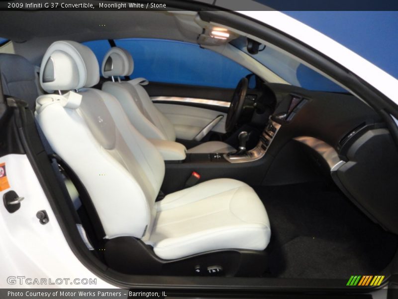 Moonlight White / Stone 2009 Infiniti G 37 Convertible