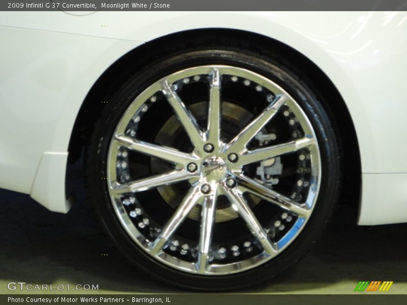 Moonlight White / Stone 2009 Infiniti G 37 Convertible