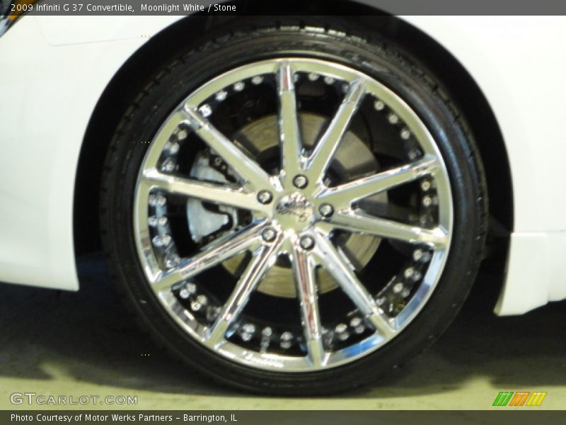 Moonlight White / Stone 2009 Infiniti G 37 Convertible