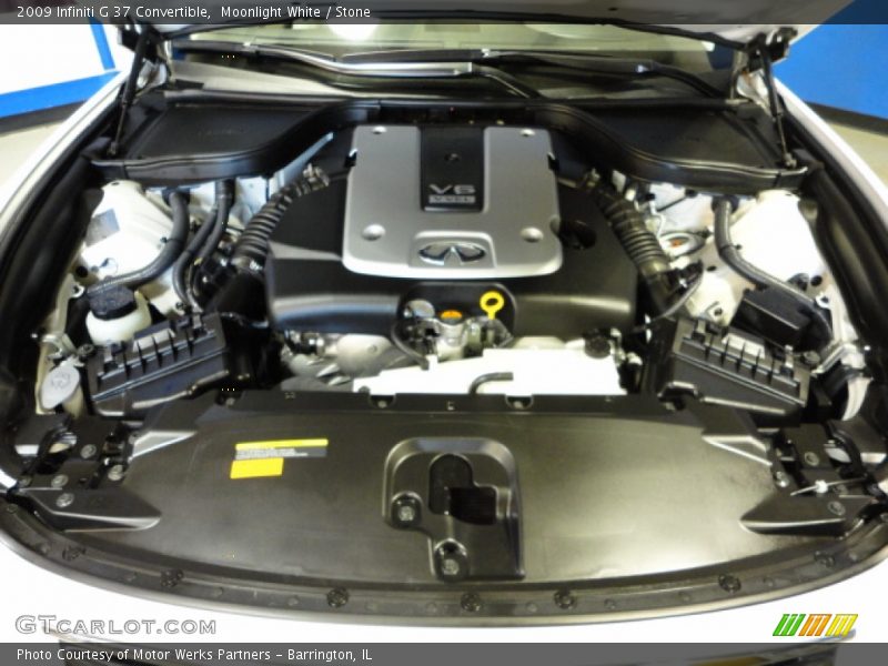 Moonlight White / Stone 2009 Infiniti G 37 Convertible