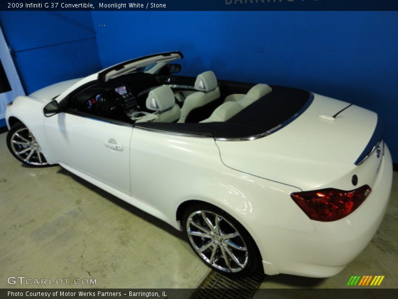 Moonlight White / Stone 2009 Infiniti G 37 Convertible