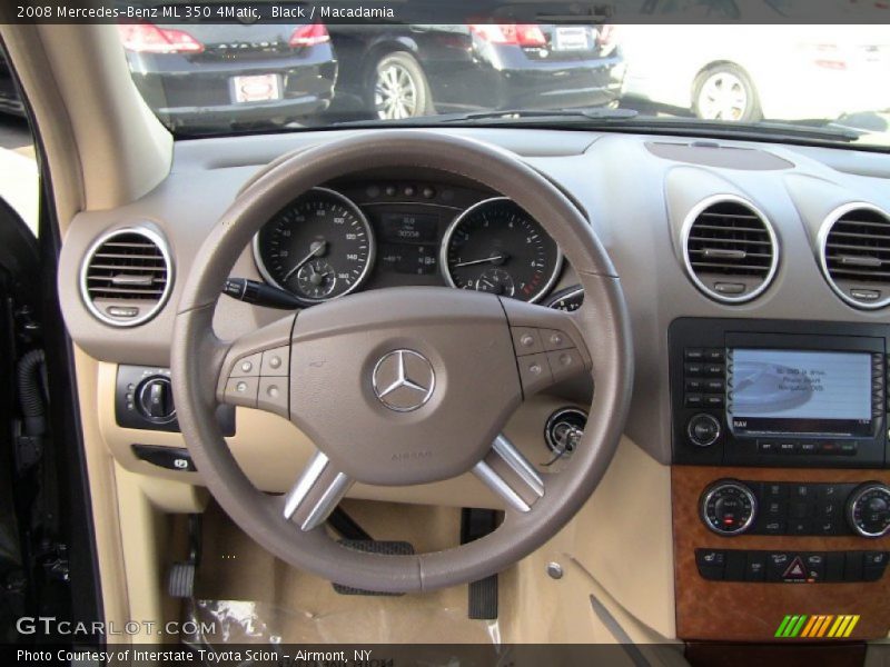 Black / Macadamia 2008 Mercedes-Benz ML 350 4Matic