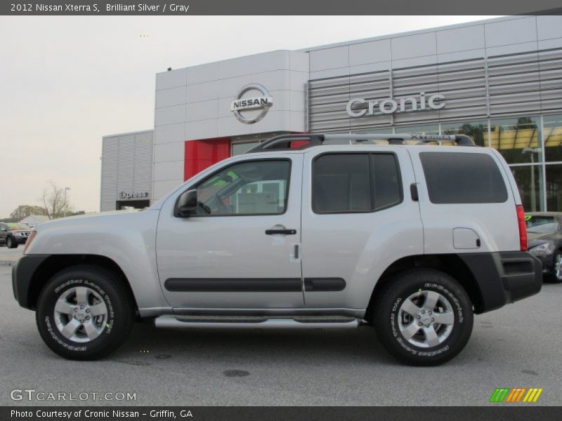 Brilliant Silver / Gray 2012 Nissan Xterra S
