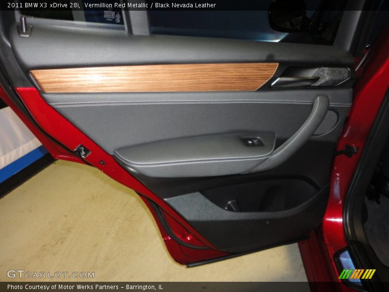 Vermillion Red Metallic / Black Nevada Leather 2011 BMW X3 xDrive 28i