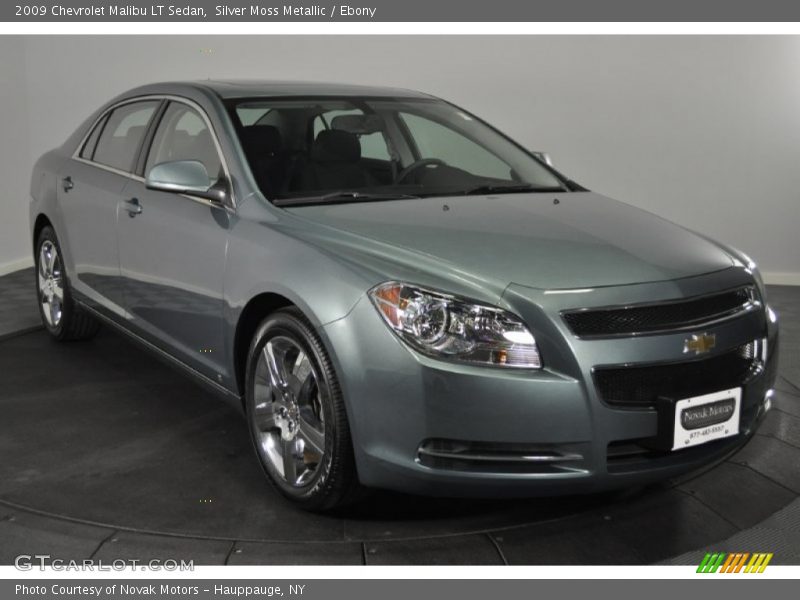 Silver Moss Metallic / Ebony 2009 Chevrolet Malibu LT Sedan