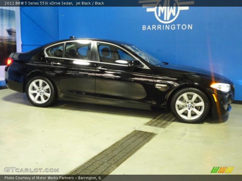Jet Black / Black 2011 BMW 5 Series 550i xDrive Sedan