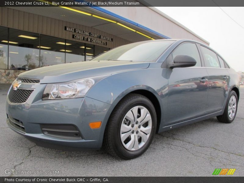 Blue Granite Metallic / Jet Black/Medium Titanium 2012 Chevrolet Cruze LS