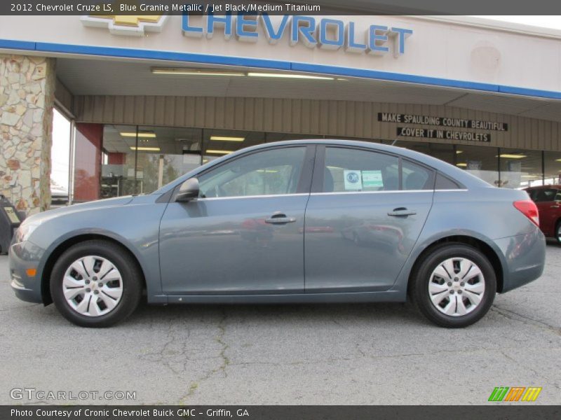 Blue Granite Metallic / Jet Black/Medium Titanium 2012 Chevrolet Cruze LS