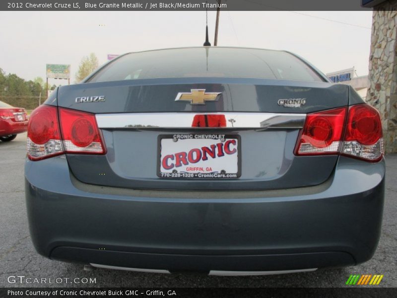 Blue Granite Metallic / Jet Black/Medium Titanium 2012 Chevrolet Cruze LS