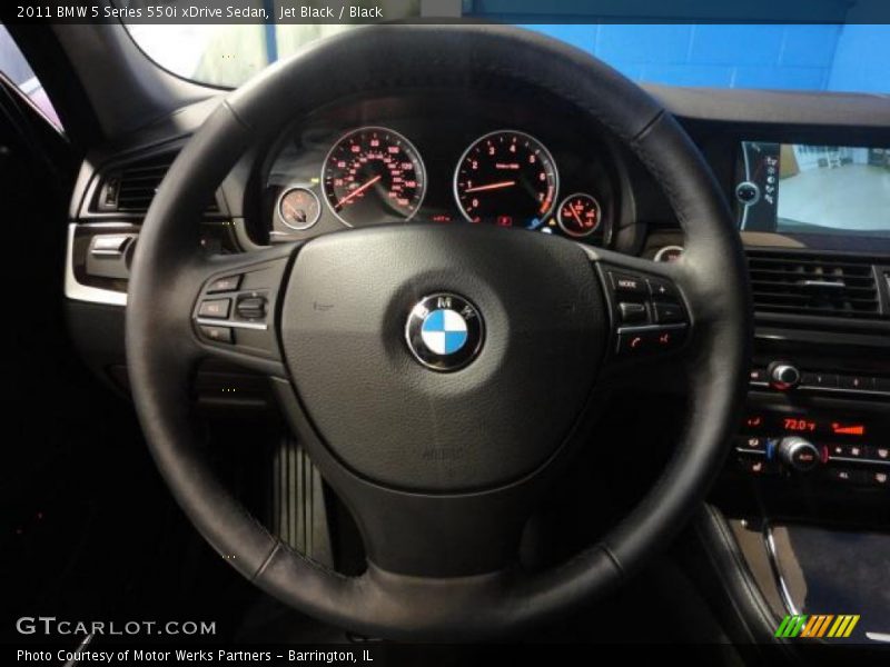 Jet Black / Black 2011 BMW 5 Series 550i xDrive Sedan