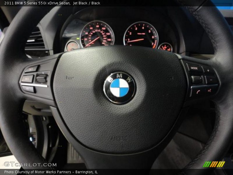 Jet Black / Black 2011 BMW 5 Series 550i xDrive Sedan