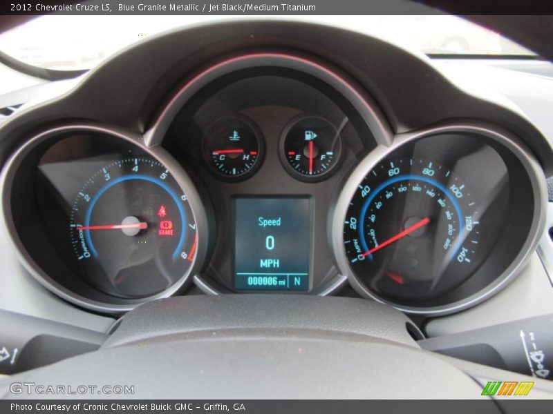 Blue Granite Metallic / Jet Black/Medium Titanium 2012 Chevrolet Cruze LS