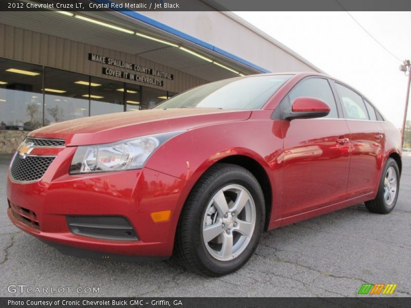 Crystal Red Metallic / Jet Black 2012 Chevrolet Cruze LT