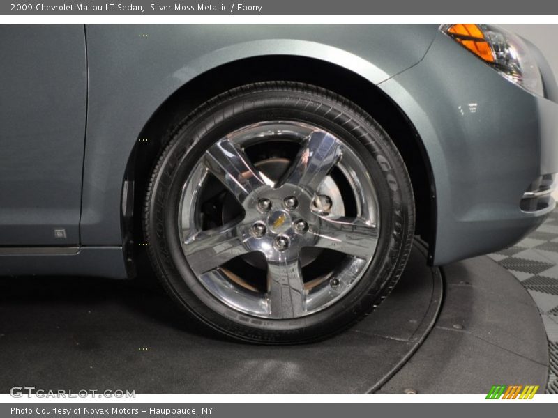 Silver Moss Metallic / Ebony 2009 Chevrolet Malibu LT Sedan