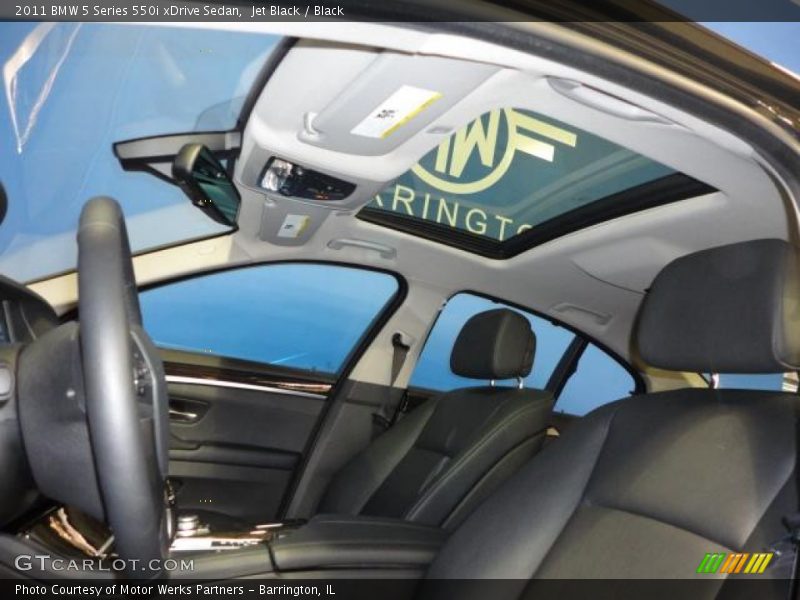 Jet Black / Black 2011 BMW 5 Series 550i xDrive Sedan