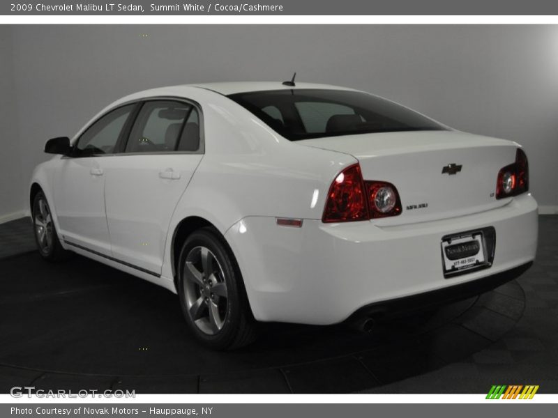Summit White / Cocoa/Cashmere 2009 Chevrolet Malibu LT Sedan
