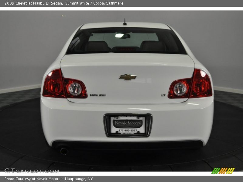 Summit White / Cocoa/Cashmere 2009 Chevrolet Malibu LT Sedan