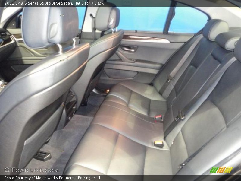 Rear Seat of 2011 5 Series 550i xDrive Sedan