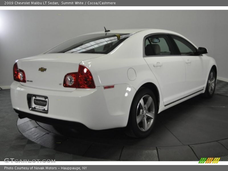 Summit White / Cocoa/Cashmere 2009 Chevrolet Malibu LT Sedan