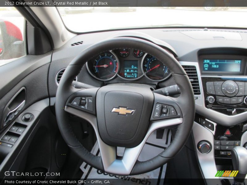 Crystal Red Metallic / Jet Black 2012 Chevrolet Cruze LT