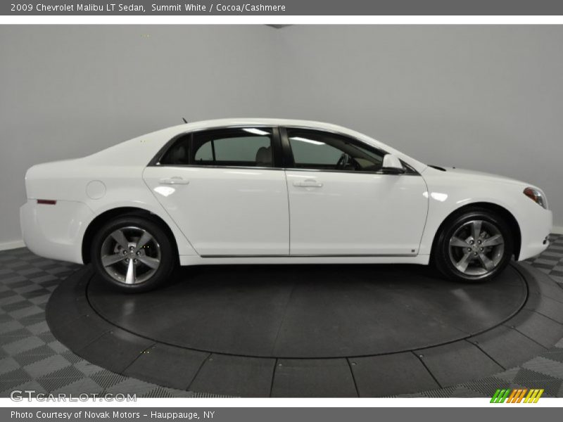 Summit White / Cocoa/Cashmere 2009 Chevrolet Malibu LT Sedan