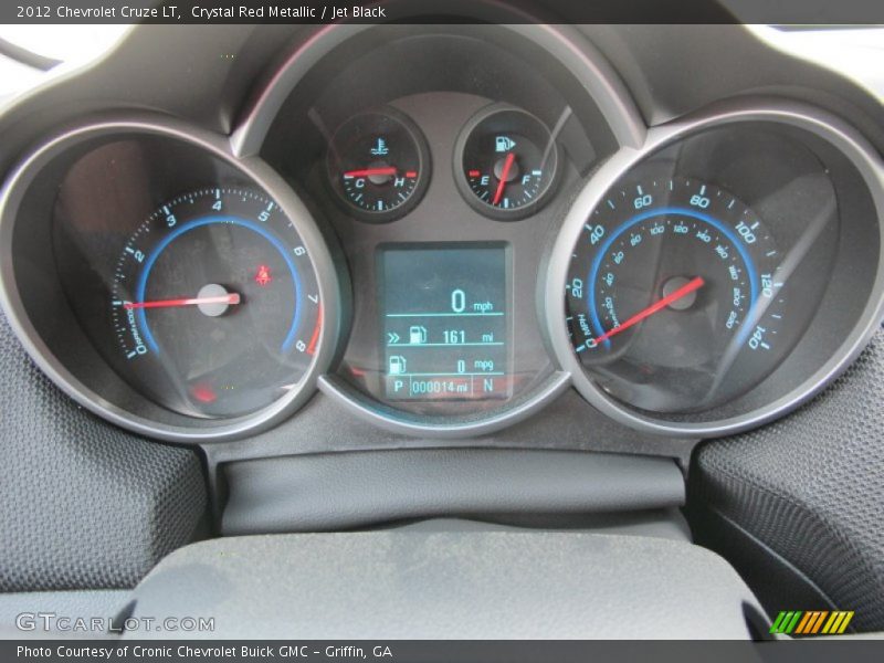 Crystal Red Metallic / Jet Black 2012 Chevrolet Cruze LT