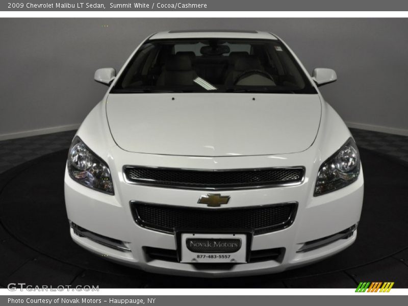 Summit White / Cocoa/Cashmere 2009 Chevrolet Malibu LT Sedan