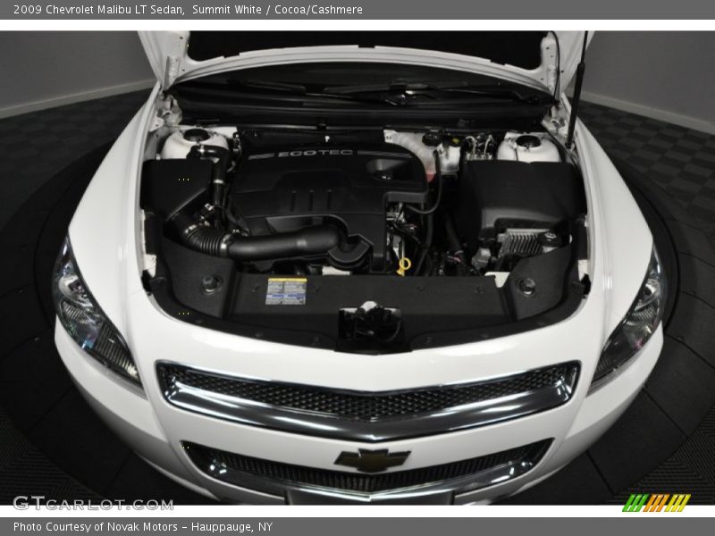 Summit White / Cocoa/Cashmere 2009 Chevrolet Malibu LT Sedan